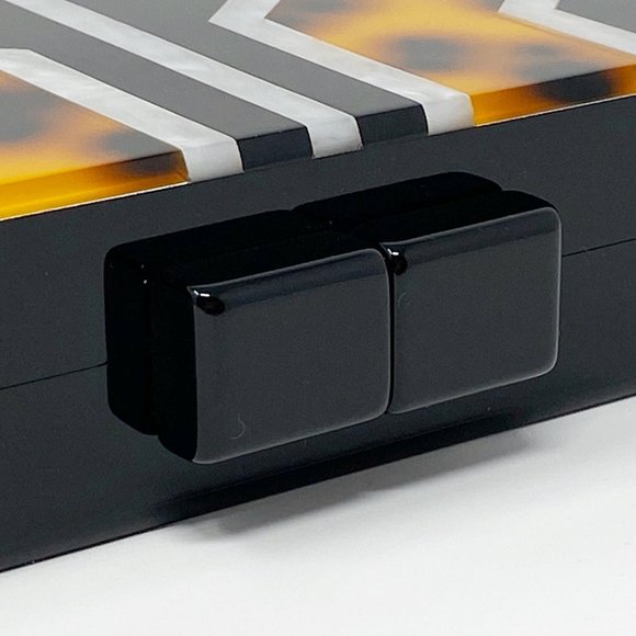 Acrylic Party Box in Geometric Tortoise - Picture 6 of 12